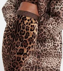 leopard print skirt and top